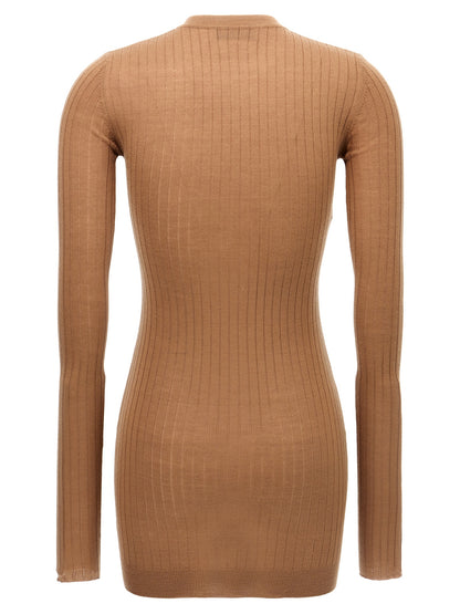 Ribbed mini dress Dresses