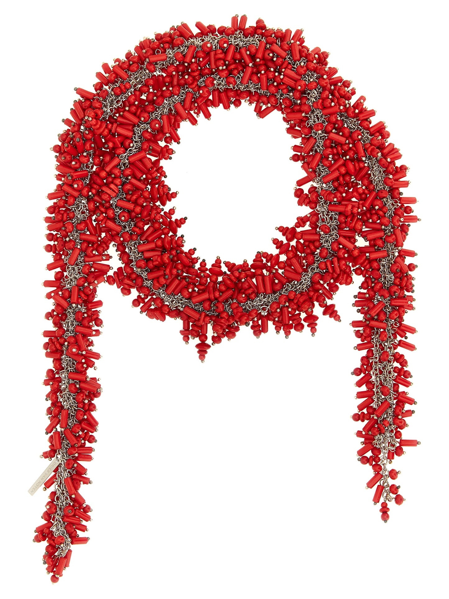 'Embroidered Scarf' necklace Jewelry