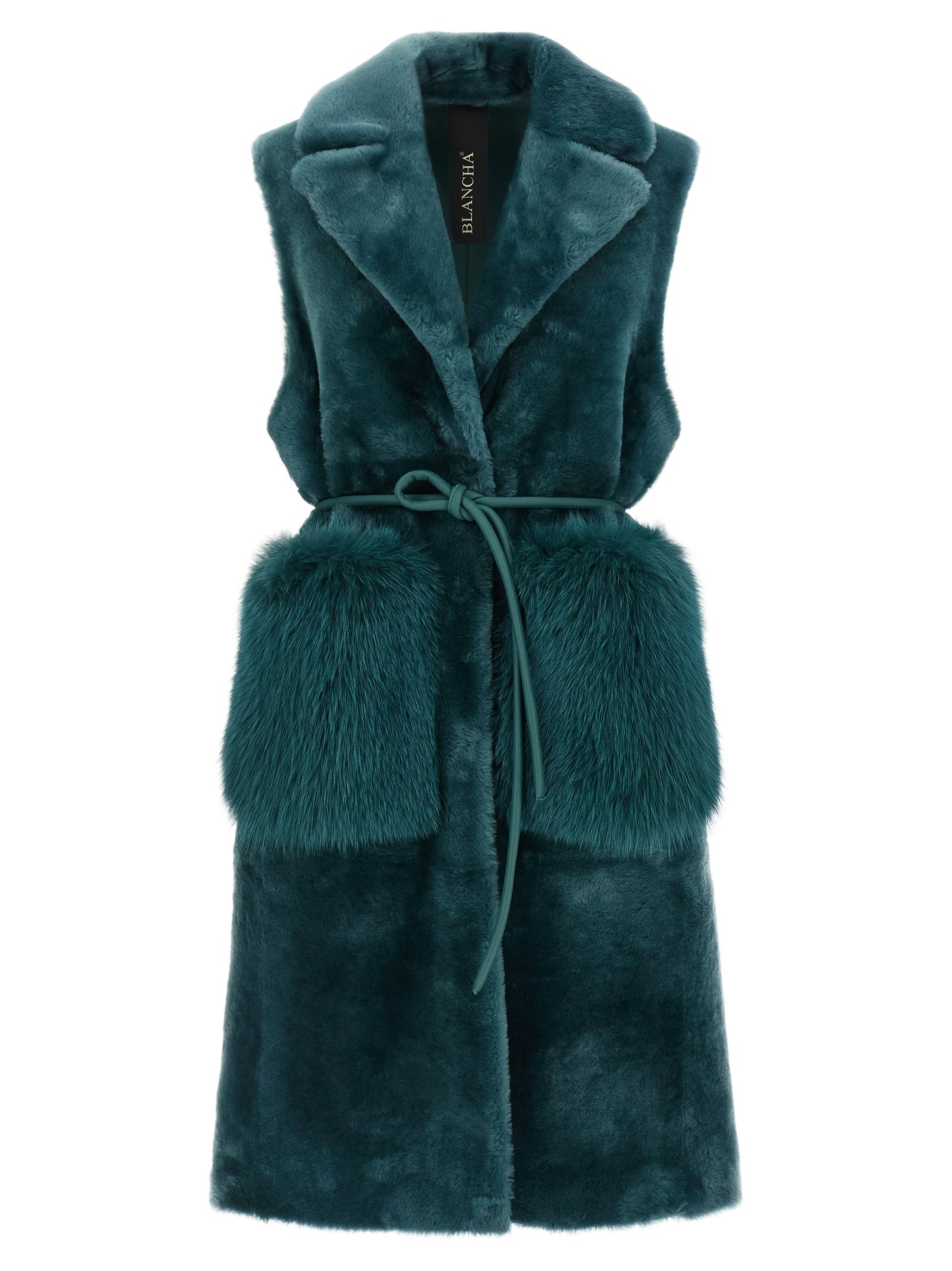 'Merino Straight-Volpe Shadow' vest Fur