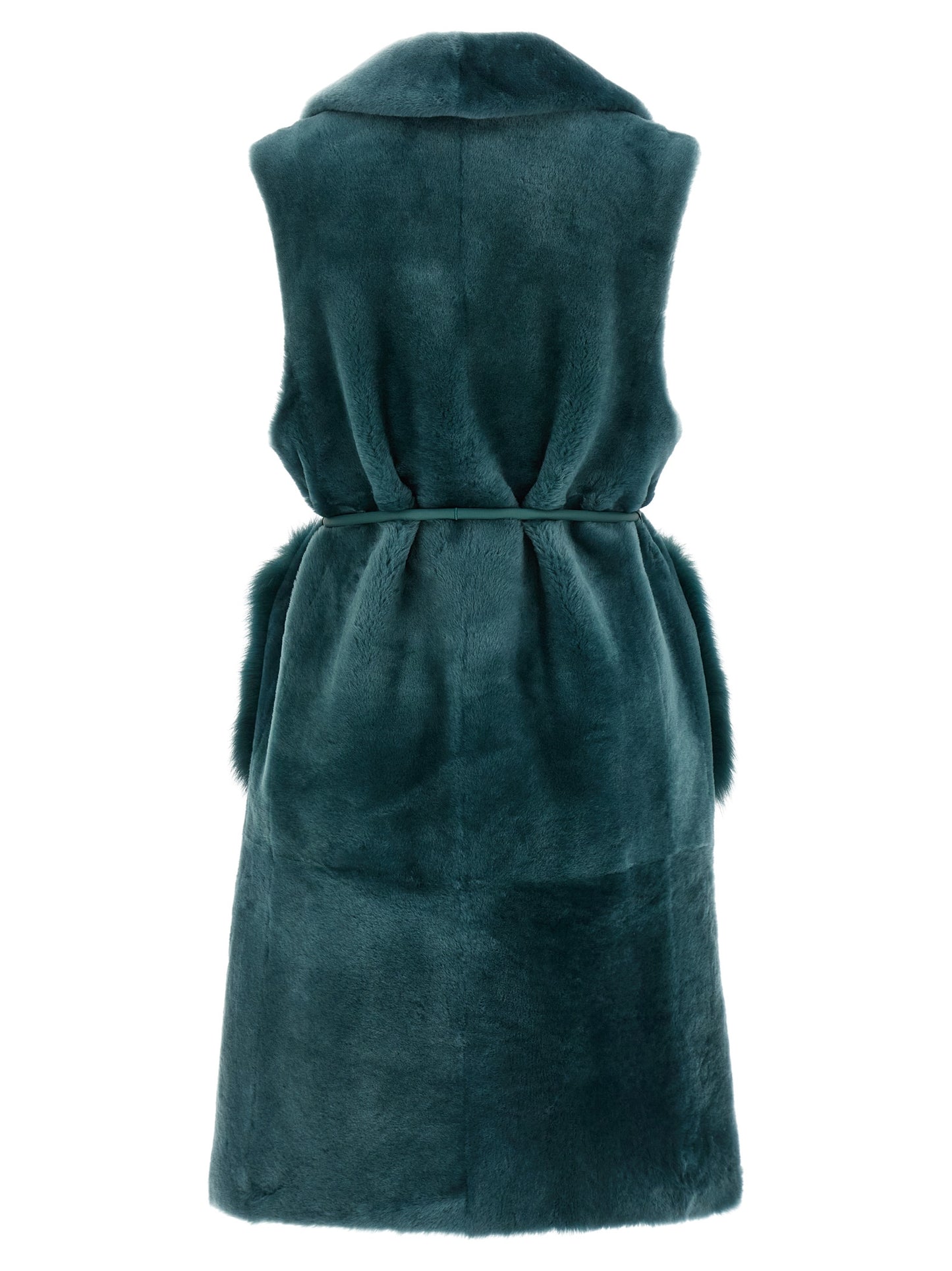 'Merino Straight-Volpe Shadow' vest Fur