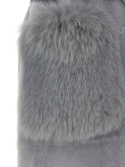 'Merino Straight-Volpe Shadow' vest Fur