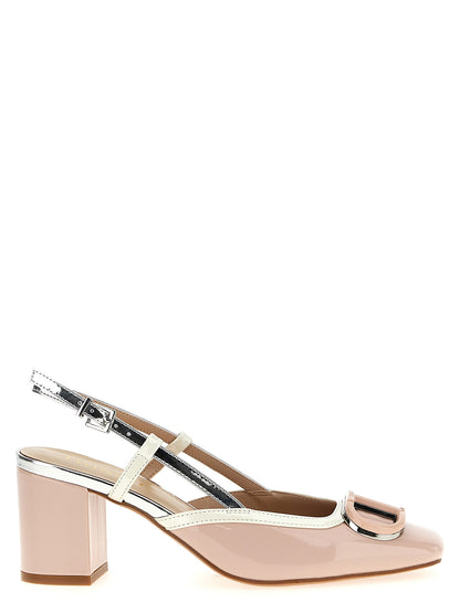 Patent leather slingback Pumps