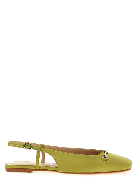 Satin slingback Flat shoes