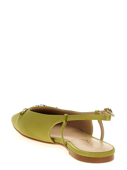 Satin slingback Flat shoes