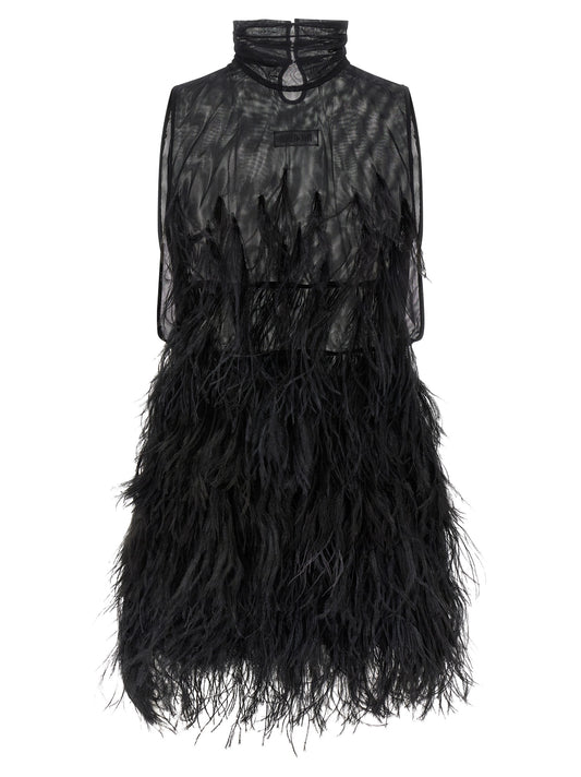 Ostrich feather dress Dresses