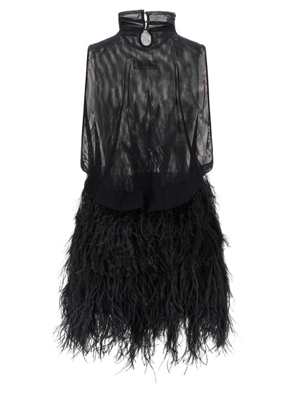 Ostrich feather dress Dresses