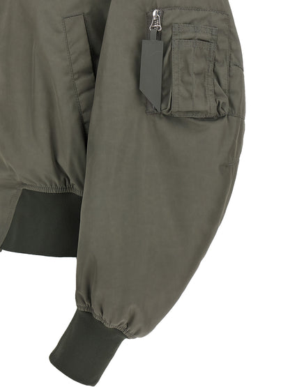 Nylon bomber jacket Down jacket, Parka, Casual jackets