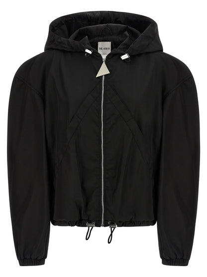 Maxi hood bomber jacket Down jacket, Parka, Casual jackets