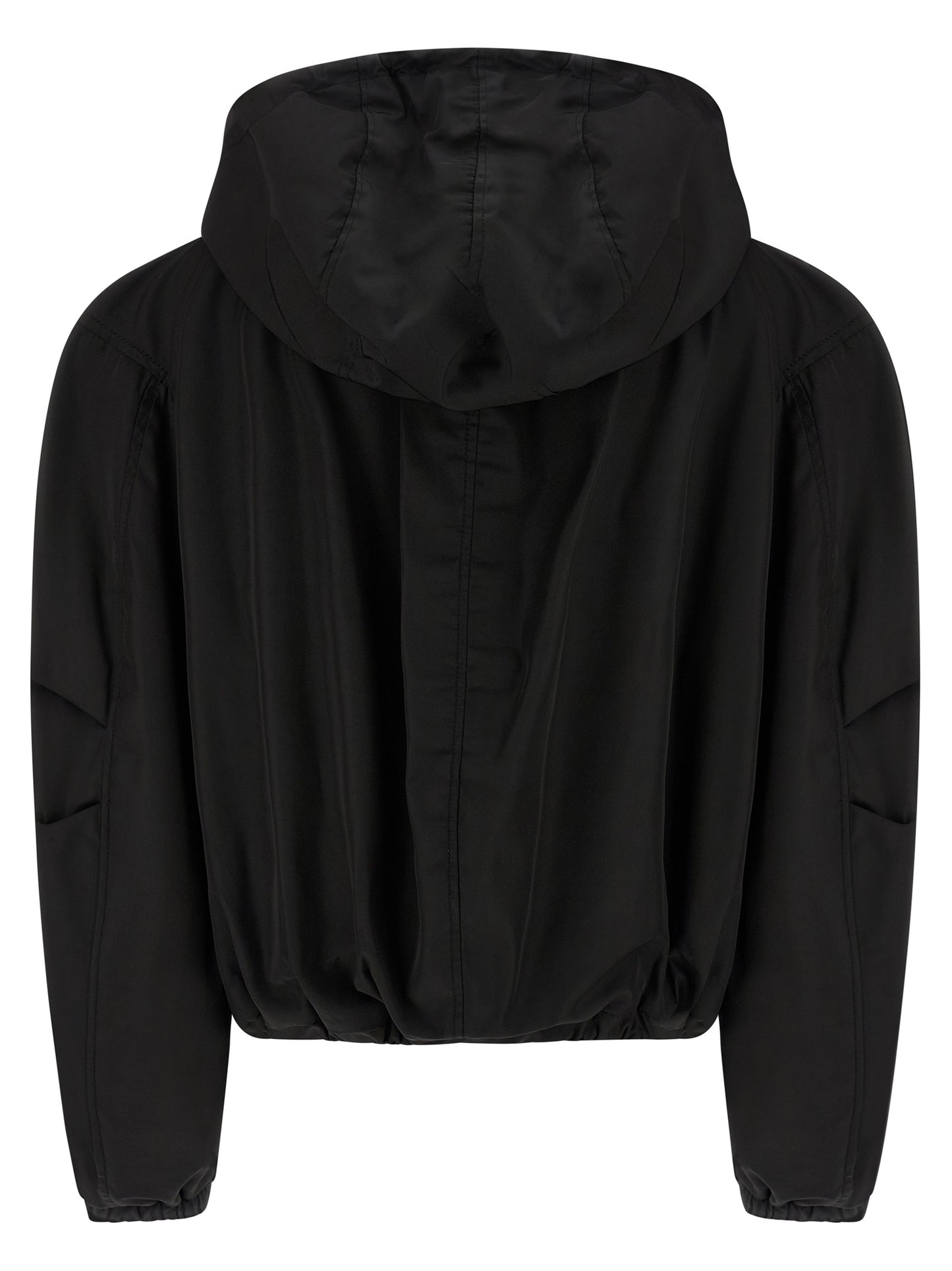 Maxi hood bomber jacket Down jacket, Parka, Casual jackets