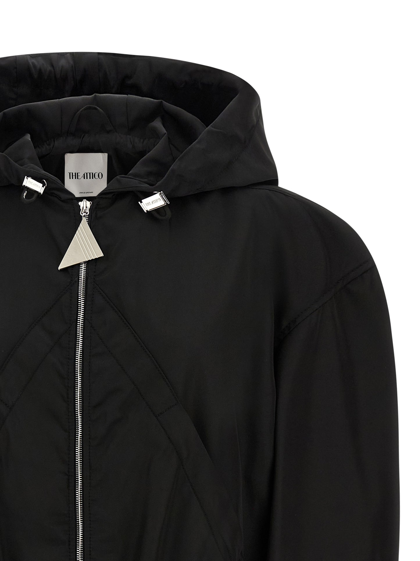 Maxi hood bomber jacket Down jacket, Parka, Casual jackets