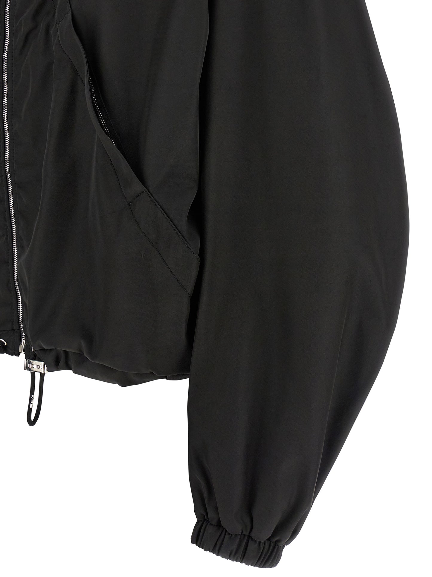 Maxi hood bomber jacket Down jacket, Parka, Casual jackets