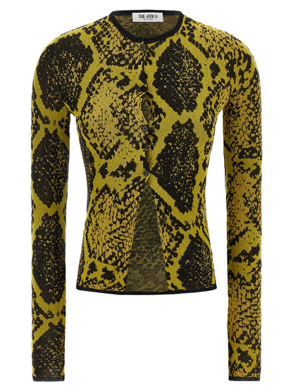 Python jacquard cardigan Sweater, cardigans