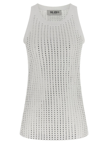 Rhinestone tank top Tops