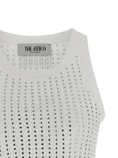 Rhinestone tank top Tops
