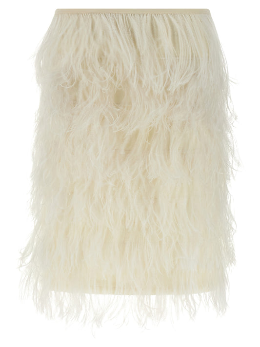 Ostrich feather skirt Skirts