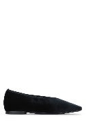 Toteme Minimalist velvet ballerinas