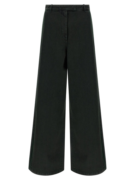Velvet insert jeans Jeans