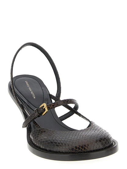 Leather slingback Pumps