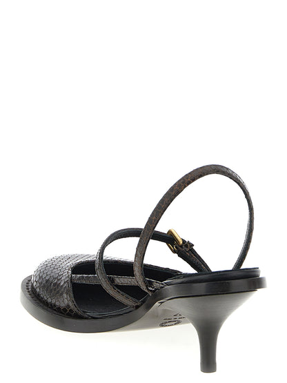 Leather slingback Pumps