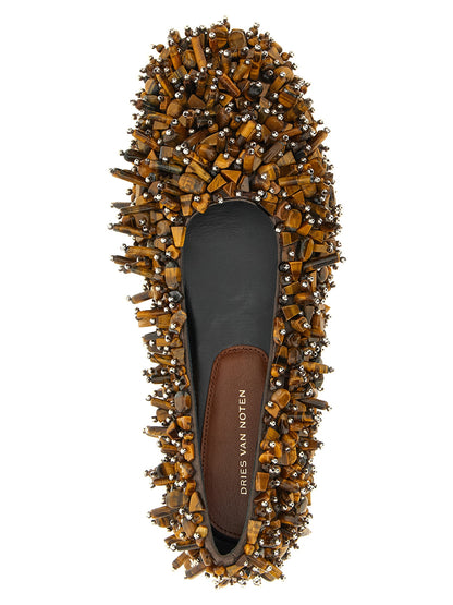 Beaded ballet flats Flat shoes