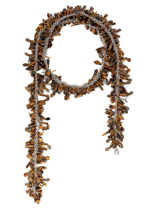 'Embroidered Scarf' necklace Jewelry