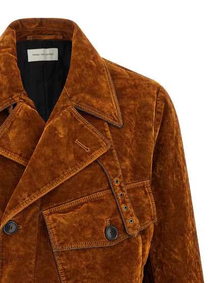 Velvet biker jacket Down jacket, Parka, Casual jackets