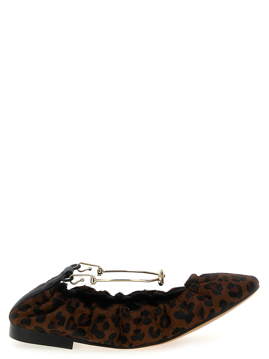 Animal print ballet flats Flat shoes