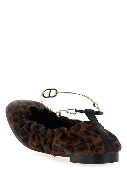 Animal print ballet flats Flat shoes