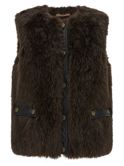 Fur vest Gilet