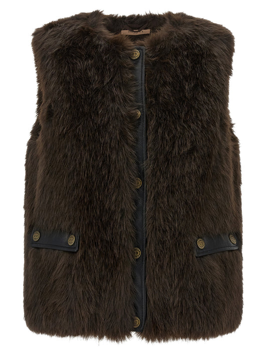 Fur vest Gilet