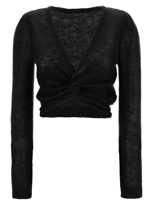 Crossed mesh Sweater, cardigans
