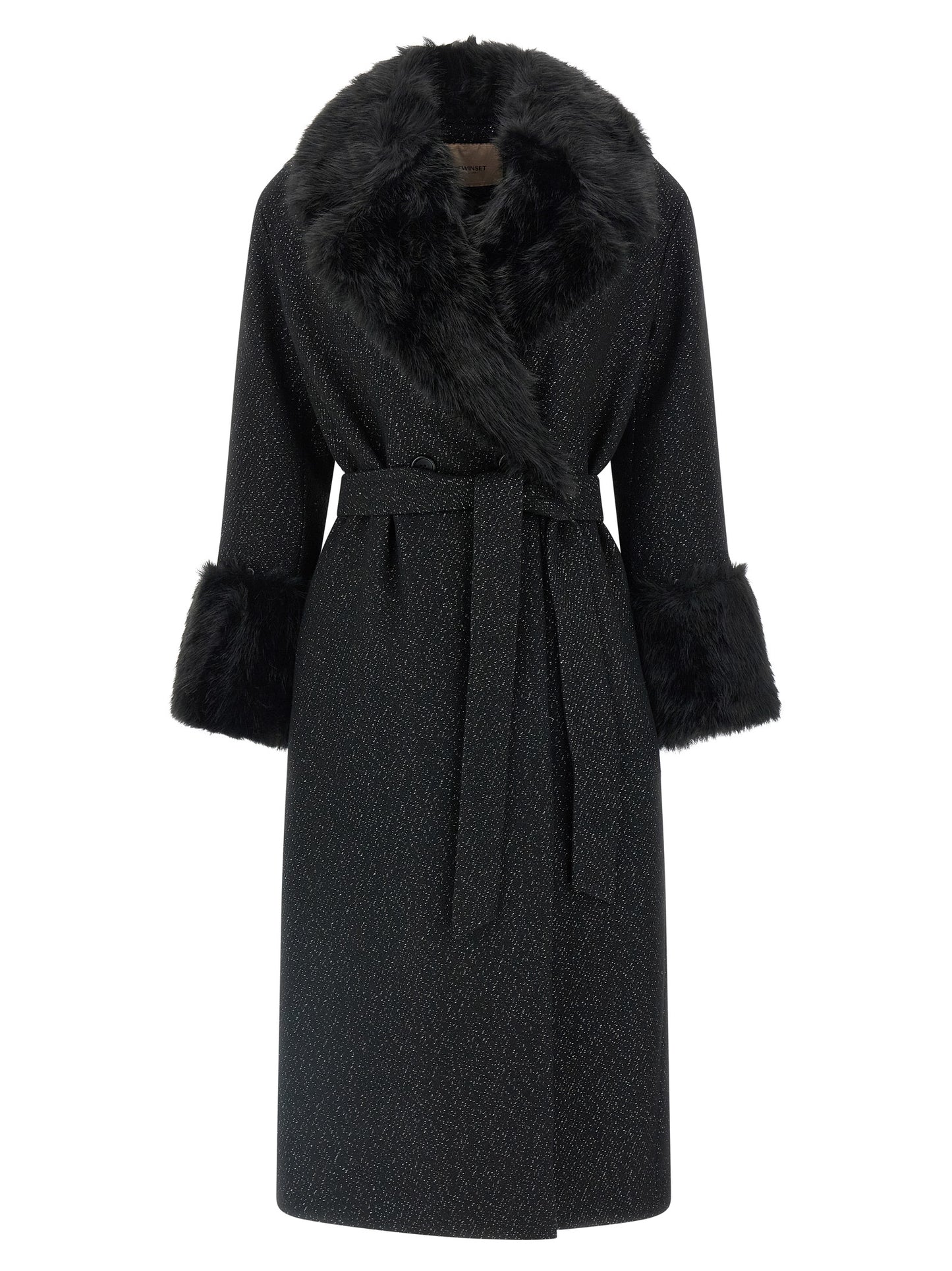 Lamé thread coat Coats, trench coats