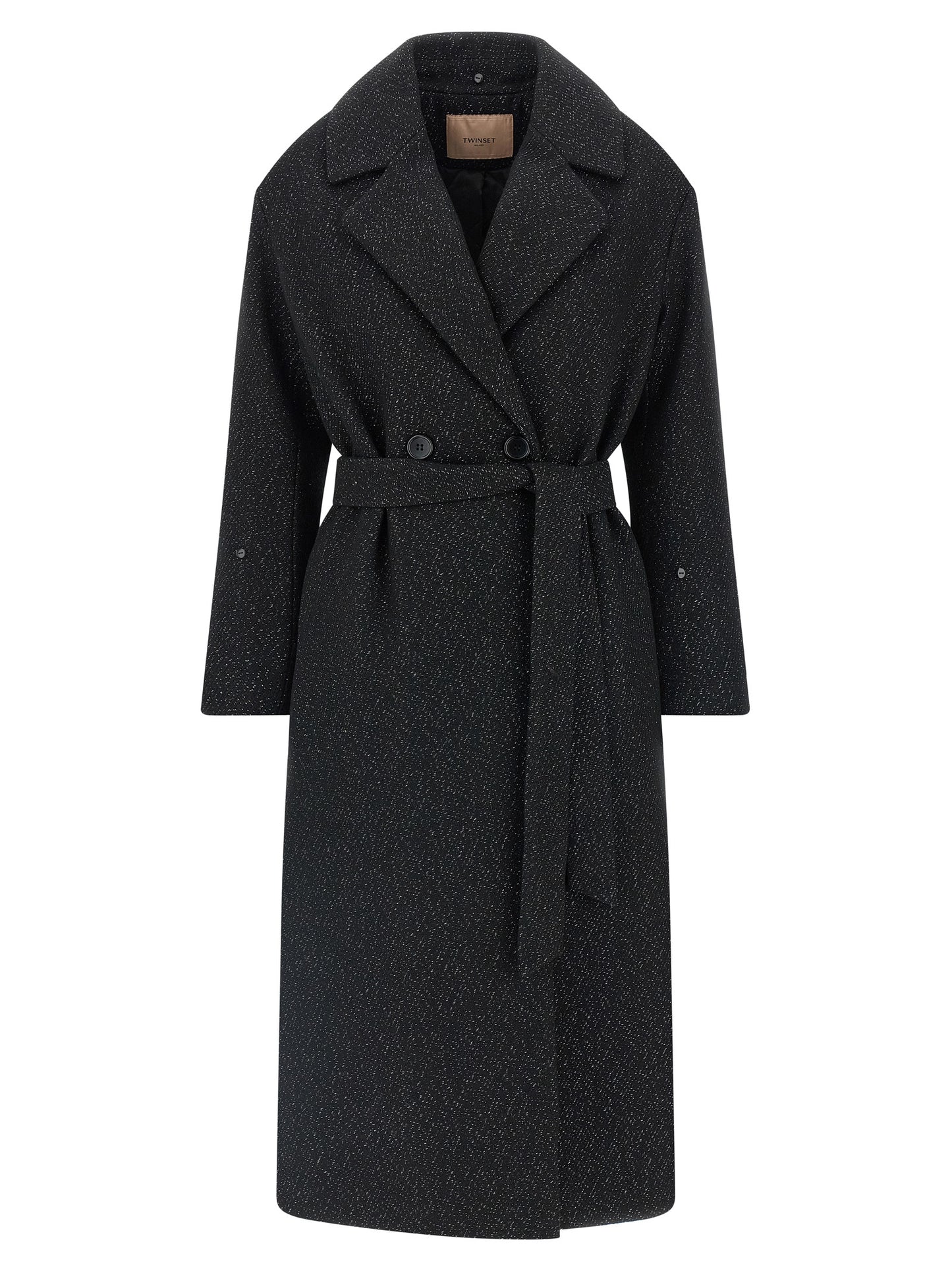 Lamé thread coat Coats, trench coats