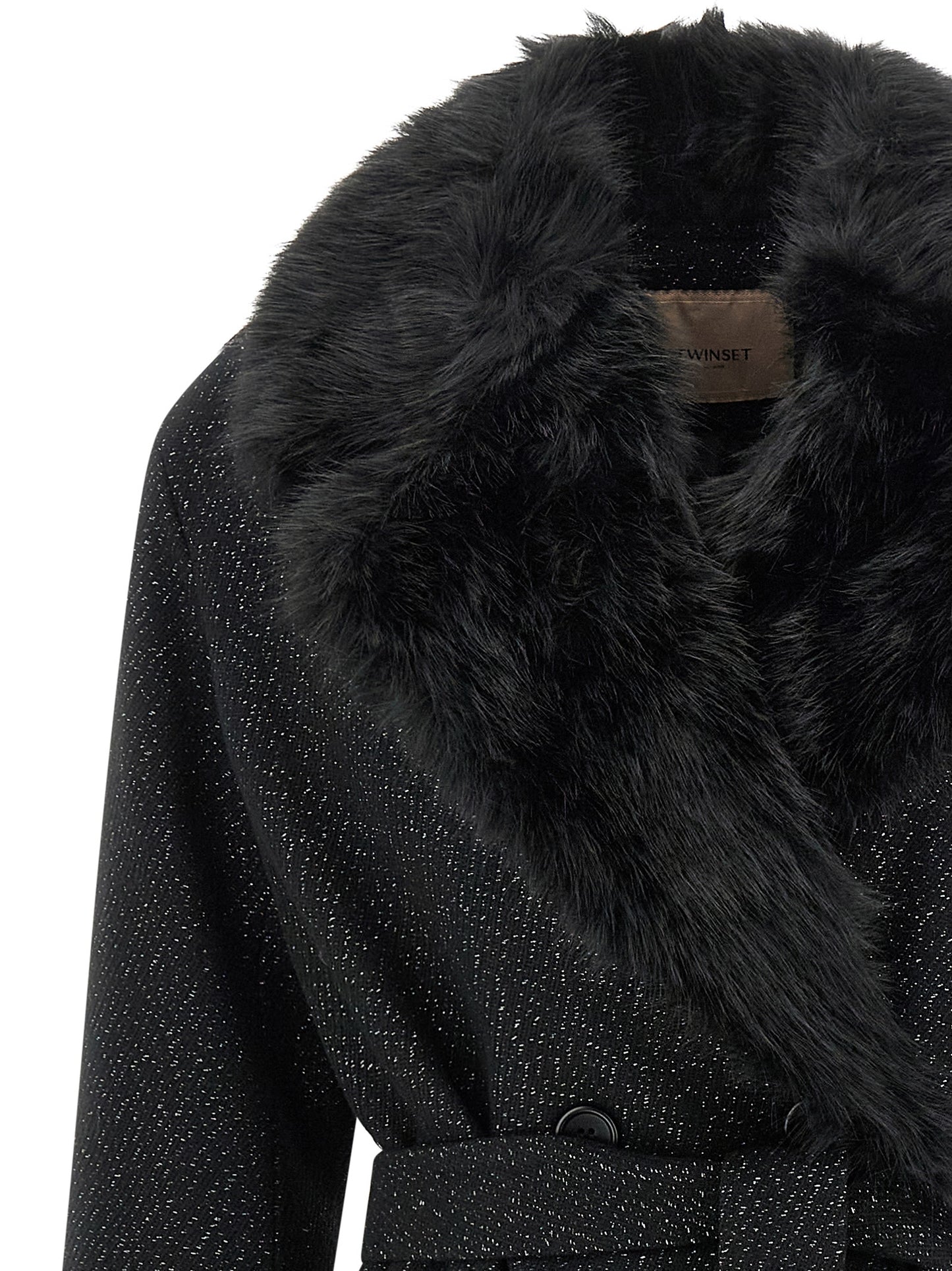 Lamé thread coat Coats, trench coats