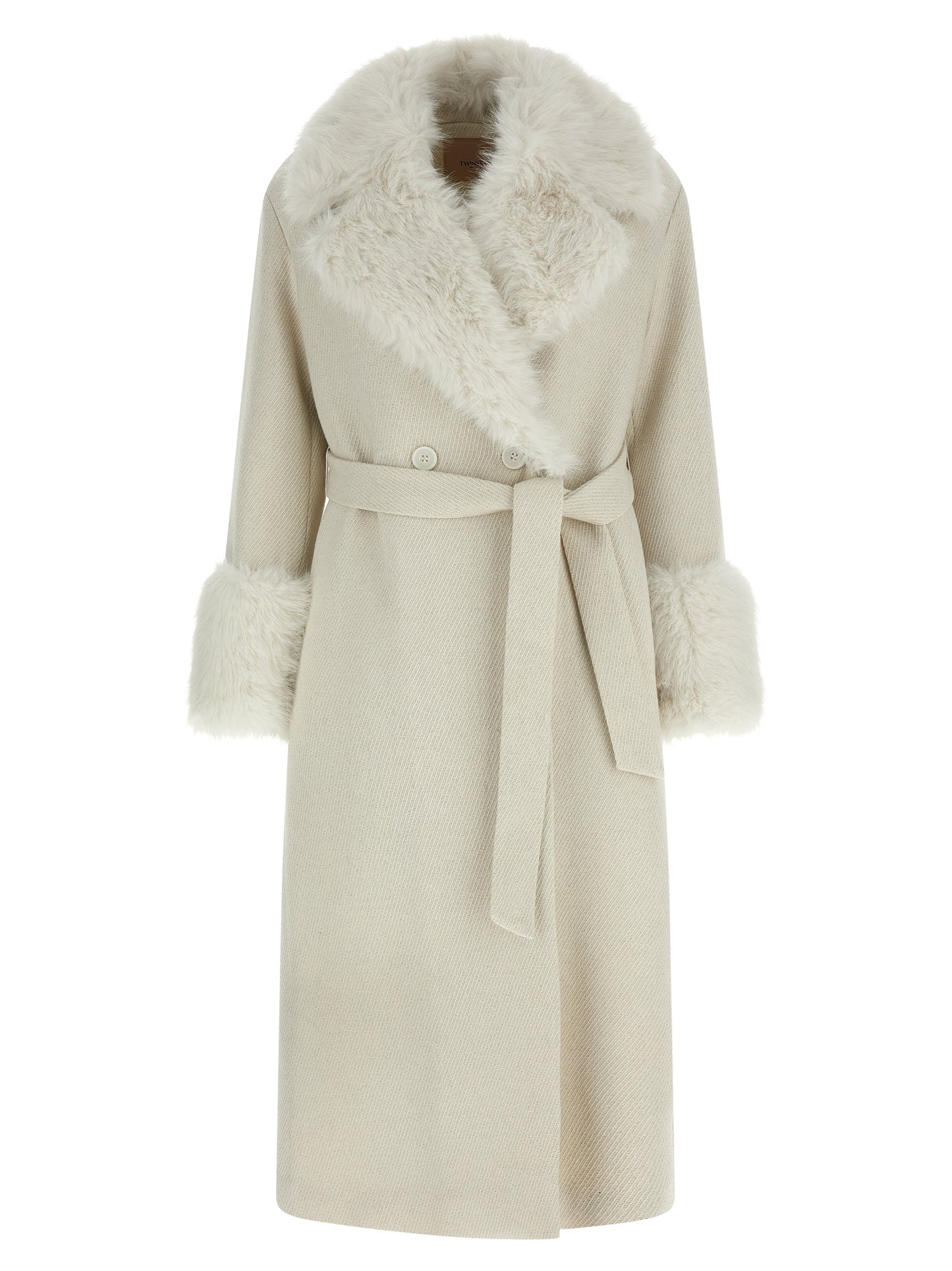Lamé thread coat Coats, trench coats