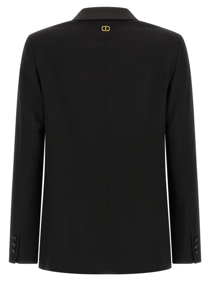 Satin lapel blazer Blazer, suits