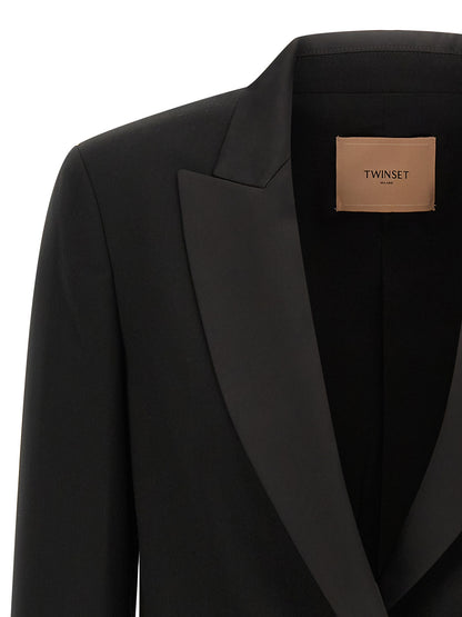 Satin lapel blazer Blazer, suits