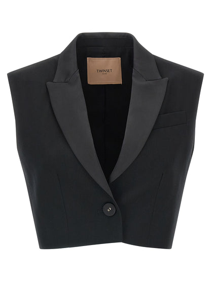 Cropped vest Gilet