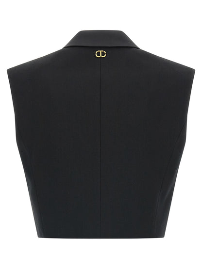 Cropped vest Gilet