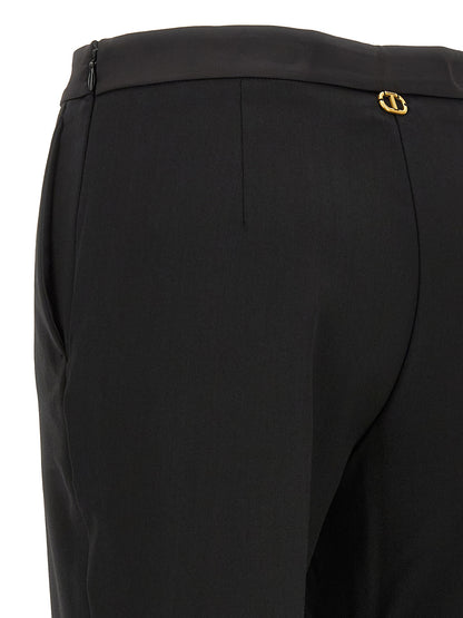 Satin detail trousers Pants
