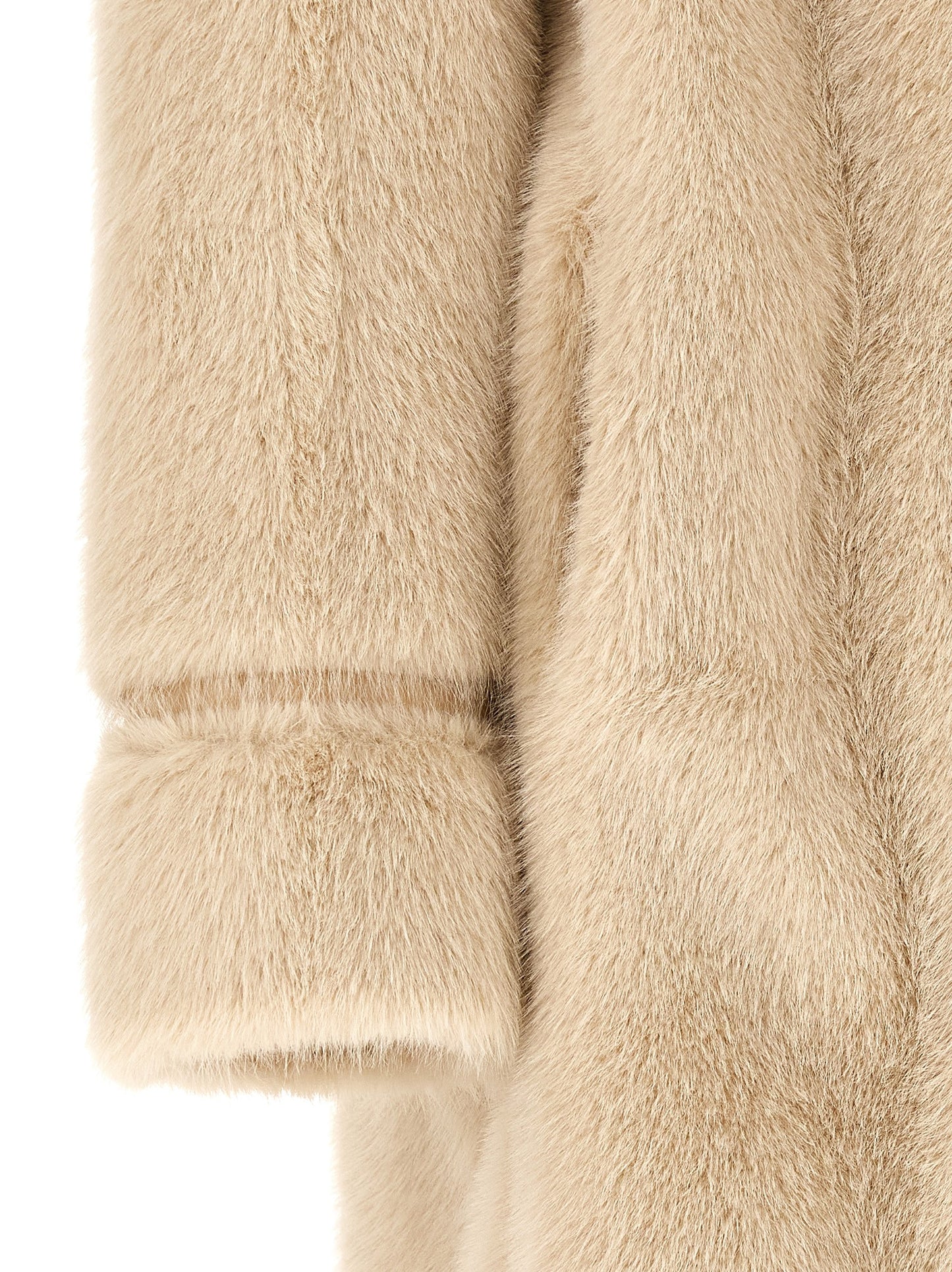 Double-breasted coat Fur