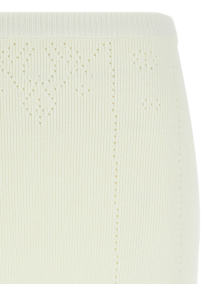 Cut-out intarsia skirt Skirts