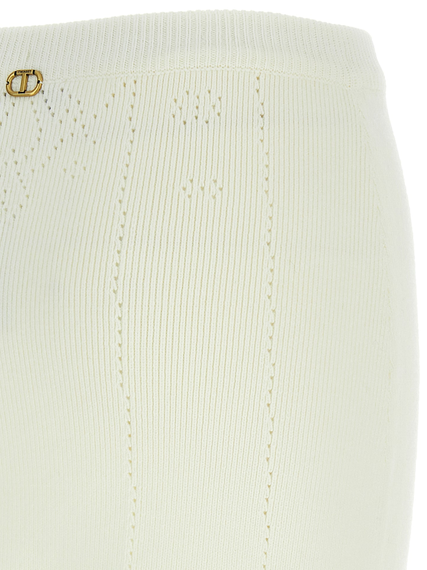 Cut-out intarsia skirt Skirts