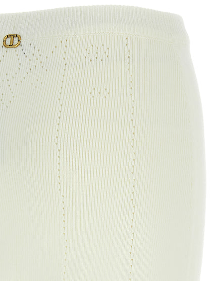 Cut-out intarsia skirt Skirts