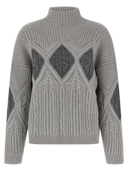 Lozenge intarsia sweater Sweater, cardigans