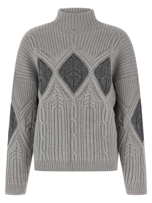 Lozenge intarsia sweater Sweater, cardigans