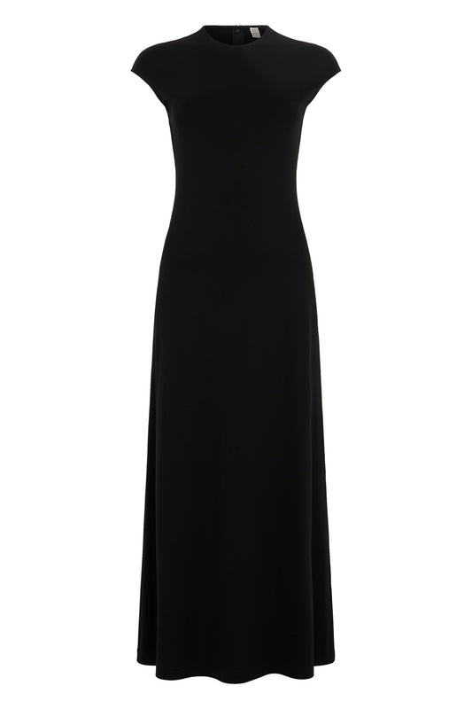 Totême Long dress with short sleeves