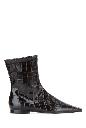 Toteme Zipped croco-embossed chelsea boots