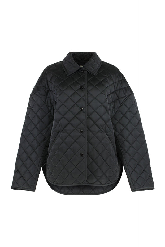 Totême Quilted jacket with collar