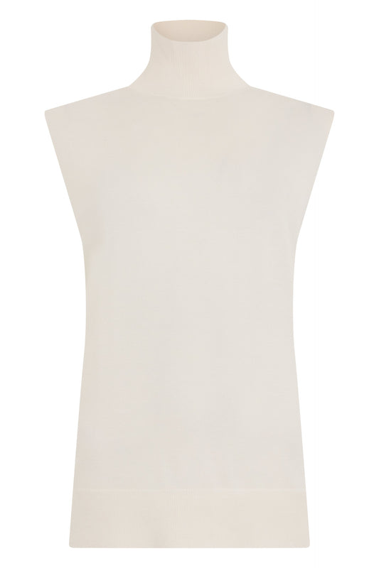 Totême High collar sleeveless sweater